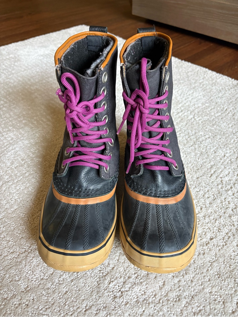 SOREL 1964 Premium LTR Waterproof Canvas Duck Snow Boots Charcoal Size 7